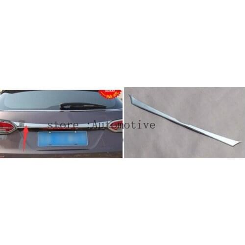 Stainless steel 2013 2014 FOR HYUNDAI SANTA FE IX45 REAR TRUNK TAILGATE LID CHROME TRIM MOLDING COVER