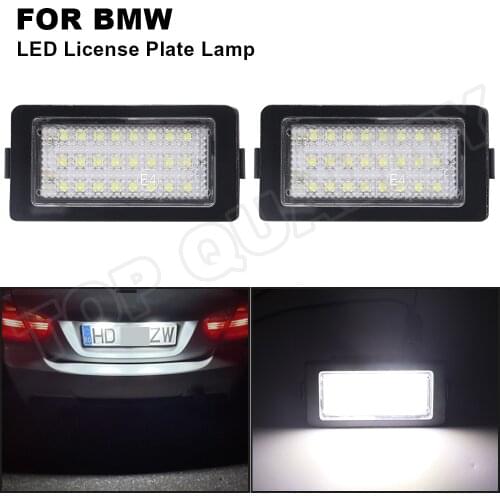 2Pcs LED Number License Plate Lamp OBC Error Free Light For BMW E38 7 Series 728i 730i 730d 740i 740d 740iL 750i 750iL 1995-2001