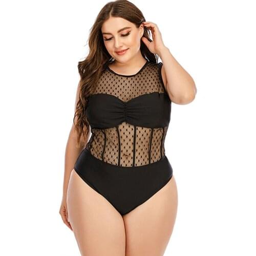 Mujer Mayo Push-up Swimsuit Black Plus Size One Piece Beach Swimsuit Women Solid Color Sexy Women One Piece Swimsuit Woman L-5XL