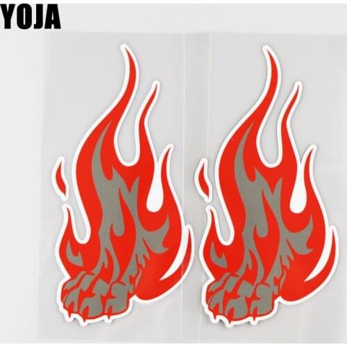 YOJA 7.7X16CM Personality Wolf Foot Vinyl Decal Art Fashon Cartoon Decor Car Sticker 19A-0062