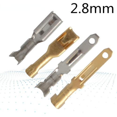 50Sets(100pcs) 2.8mm Crimp Terminal Female Spade Connector +Male Spade Connector+ Case for Car Automobile Relay Circuit Board