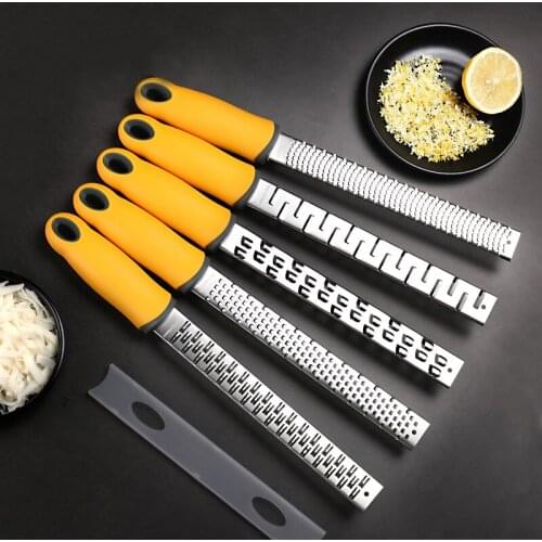 Various Citrus Lemon Zester Cheese Grater Parmesan Cheese Lemon Ginger Garlic Nutmeg Chocolate Fruits Grater for Bartending