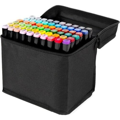 Multicolour Dual Tip Fine Liner Art Marker Pens Watercolor Drawing Painting Markers Pen for Brush School Supplies manga colores