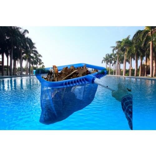 Swim Pool Cleaner Heavy Duty Pool Leaf Rake Fine Mesh Frame Net Skimmer Net Ponds Cleaning Tools For Outdoor Swimming Accessory
