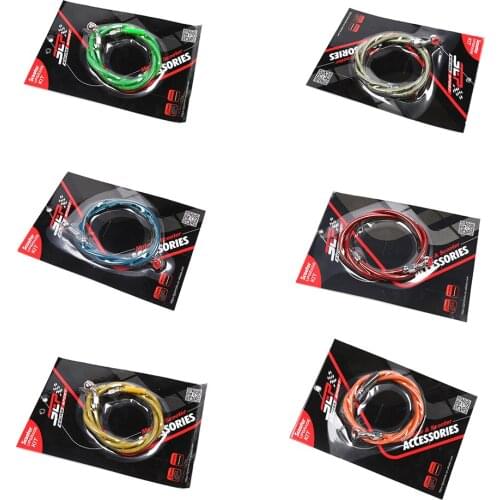 Universal 75cm 85cm 95cm 105cm Braided Brake Oil Hose Line keoghs Motorcycle Brake Pipe For Racing And Scooter