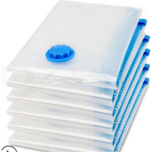 2021 New Vacuum Bag Storage Bag Home Organizer Transparent Border Foldable Clothes Seal Compressed Travel Saving Bag Package