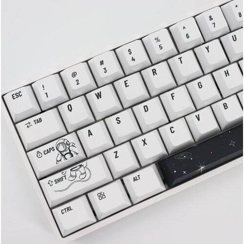 Outer spacet Customized keycaps Cherry Profile PBT Key Caps For MX Switch Mechanical Keyboard Dye Sub keycap GK61 GH60 GK87 980M