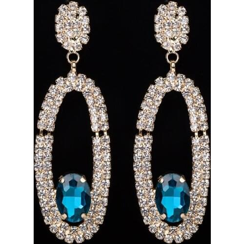 YFJEWE Fashion Earrings For Women Long Earrings Wedding Ceremony Gift Valentines Day Present Artificial Crystal Earrings #E049