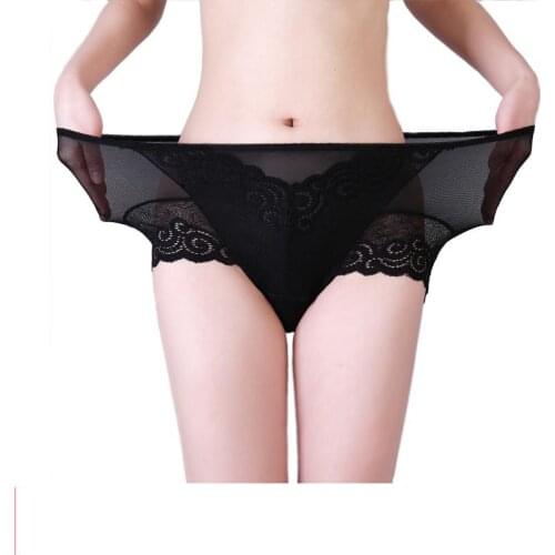 Mozhini Nylon Womens Panty In Waist Sexy Lace briefs seamless sexy lace panty Female Seamless Transparent Lace Lingerie briefs