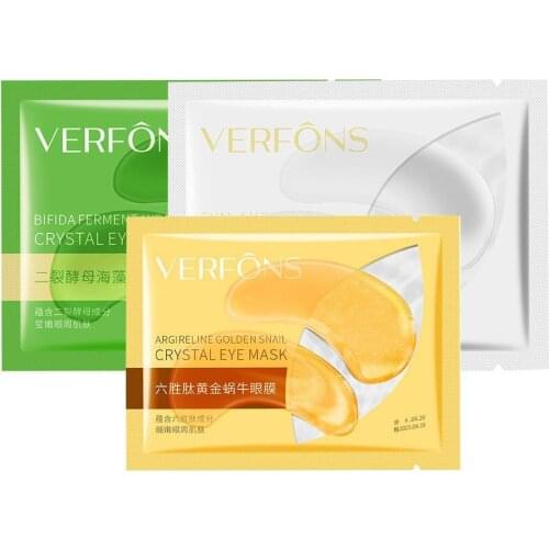 1 Pair Skin Care Crystal Eye Mask Beauty Moisturizing Dark Circle Remove Firming Hydrogel Eye Patch Relieve Eye Fatigue Product