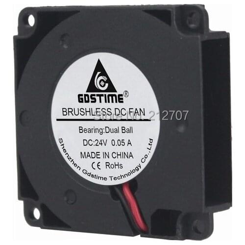 10 Pcs Gdstime Mini Brushless DC Blower Fan 24V 4010 40mm x 10mm 2 Pin Ball-bearing