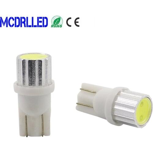 Mcdrlled 2PCS Car T10 W5W LED Blubs Light 1W Auto Interior Reverse White Red Yellow Car Signal