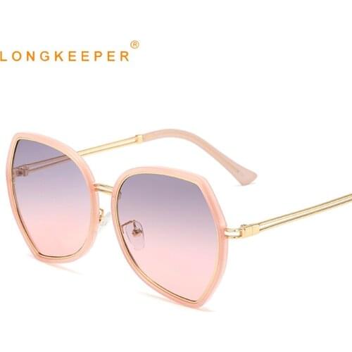 Luxury Butterfly Sunglasses Women 2020 Fashion Oversized Sun Glasses Female Pink Gradient Eyeware Travel Gafas Shade UV400