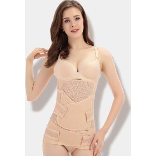 3in1 NEW Belly/Abdomen/Pelvis Postpartum Belt Body Recovery Shapewear Belly Slim Waist Cinchers Breathable Waist Trainer Corset