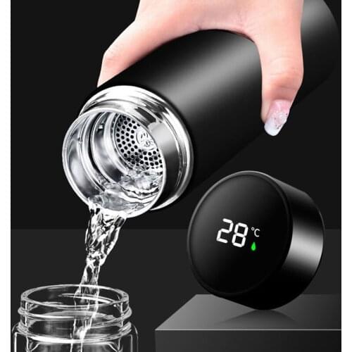 500ML Stainless Steel Thermos Temperature Display Smart Water Bottle Vacuum Flasks Christmas Gifts Thermoses Coffee Cup