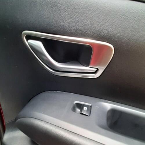 Accessories For Hyundai Tucson NX4 2021 2022 Car Inner Door Bowl Handle Patch Stainless Steel Door Wrist Decorative Stickers