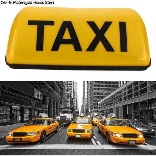 12V Taxi Cab Sign Roof Top Topper Car Magnetic Lamp LED Light Waterproof TAXI Roof Lamp Bright Top Board Roof Sign