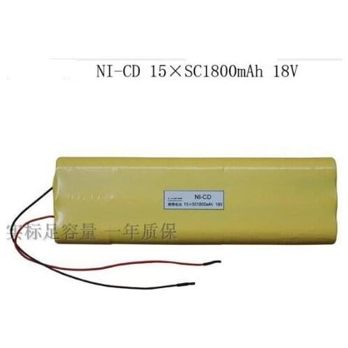 Free shipping NI-CD SC 1800mah18V equipment battery 15 cells in series pack sufficient capacity high quality battery pack