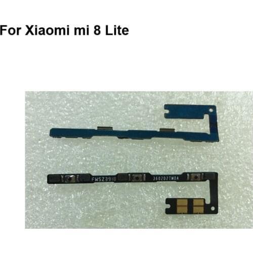 2PCS For Xiaomi mi 8 Lite Side Buttons flex cable For Xiaomi mi8 Lite Power On/Off Button+Volume Button Switch Flex Cable 8lite