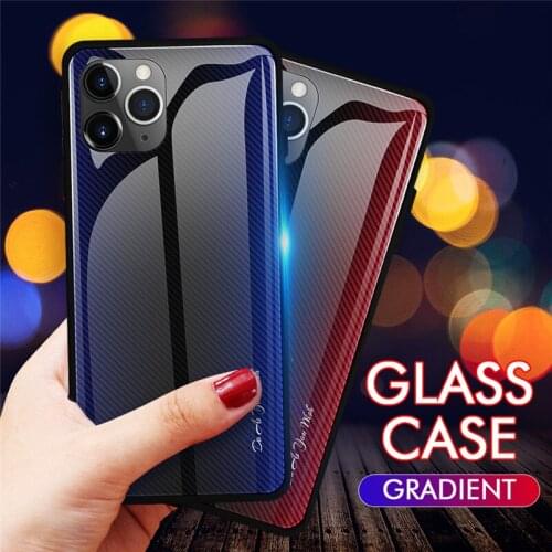 Phone Case for iPhone 6 6S 7 8 Plus X XR XS MAX IP11 Pro MAX Tempered Glass Cover for iPhone 11 Pro max SE2020 Shockproof Shell