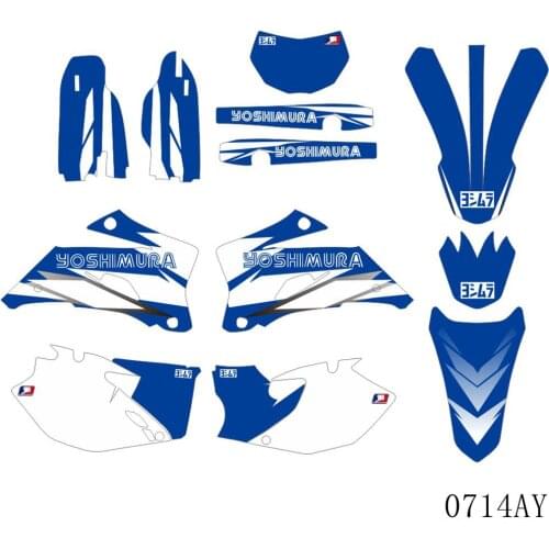 Graphics Decals Stickers Background Custom Number For Yamaha WR250F 2007-2014 WR450F 2007-2011 WR 250F 450F WR250 WR450 F