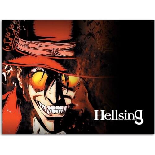 Canvas Painting Evil Anime Hellsing Art Print Nordic Poster Wall Art Pictures for Living Room Home Decor