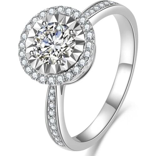 New 925 Sterling Silver Ring Micro-Inlaid Simulation Diamond Star Ring Female Charm Jewelry Gift