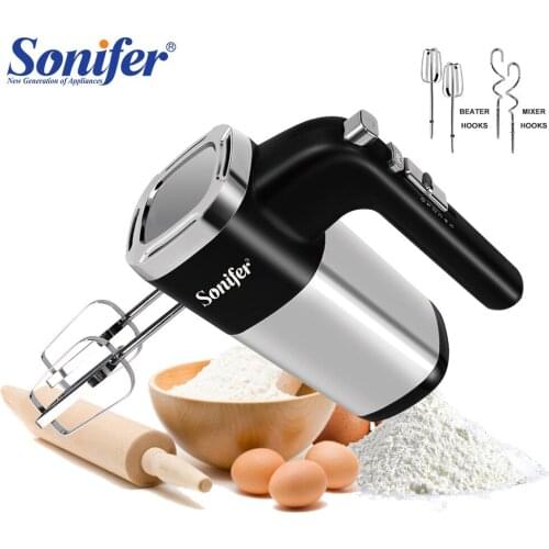 500W High Power Electric Food Mixer 5 Speeds Hand Blender Dough Blender Egg Beater Hand Mixer For Kitchen 220V Sonifer