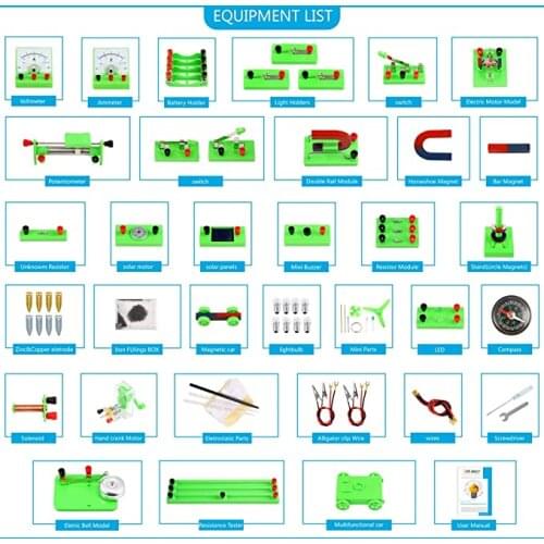 Physics Electric Circuit Learning Starter Kit Science Lab Basic Electricity Magnetism Experiment Education Kits