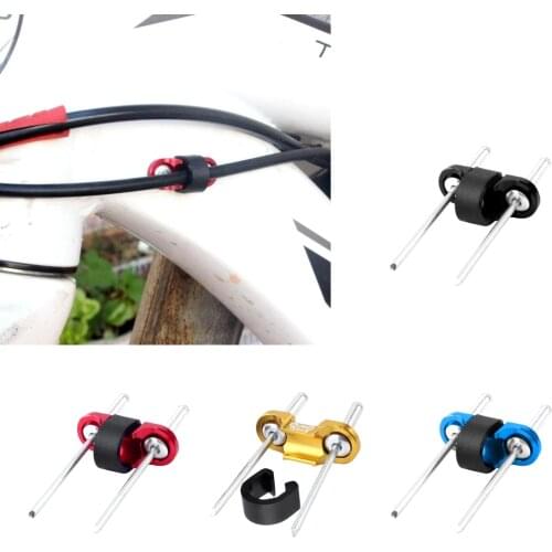 Perfeclan Aluminum Alloy MTB Mountain Road Bike Bicycle Cable Housing Guide Base Rivet C Clip Gear Replacement Cycling Accessory