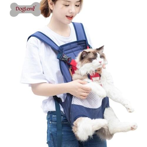 Outdoor Pet Travel Bag Double Shoulder Portable Travel Backpack Pet Soft Backpack Carrier Front Travel Dog Cat Bag