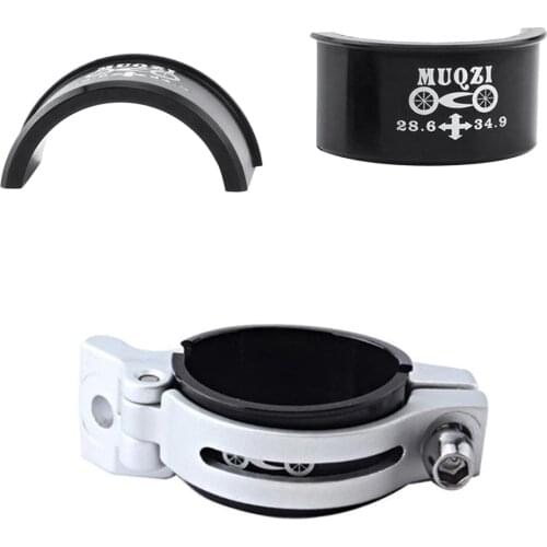 Bicycle Front Derailleur Clamp Shim, reduces 34.9mm to 28.6mm Desviador delantero face derailleur