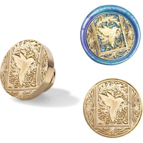 Wax Seal Stamp Vintage Round Antique Star Animal Sealing Wax Invitations Scrapbooking Stamp Head DIY Envelope Tools