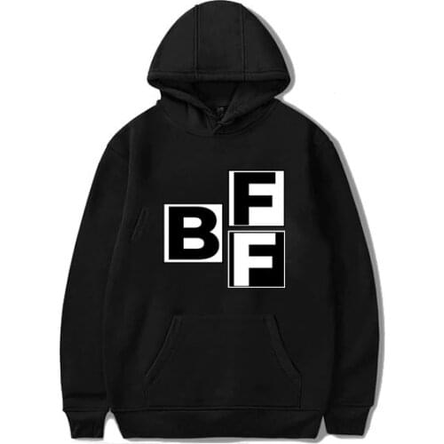 Women Hoodies Cartoon BFF OF Creativity Sweater Anime Sweatshirt Hoodie For Teens Pullovers Harajuku Hoody Sleeve Dropshipping