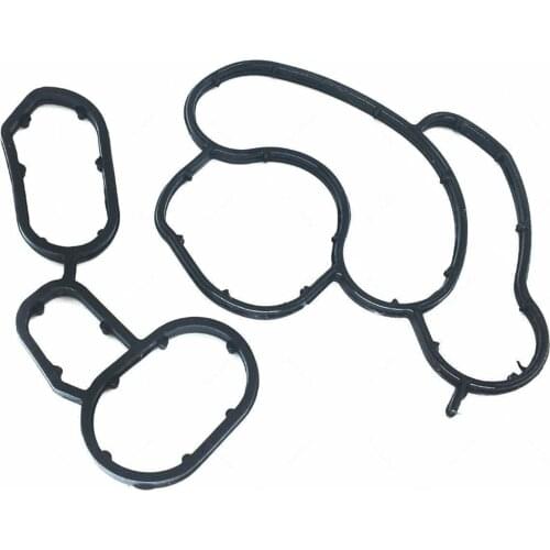 Two pieces of 11427508970 11427508971 automobile engine oil cooler filter housing gasket seal For BMW
