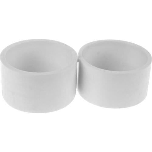 2Pcs 50Mm PVC Water Hose Pipe Adapter Coupler Caps Stop End