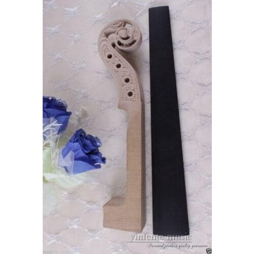 4/4 violin Neck hand carved maple ebony Violin fingerboard High-grade Violin parts & Accessories #464