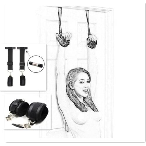 BDSM Body Bandage Sex Swing for Couples Game Fetish Slave Positioning Restraint Hang Handcuffs Adult Sex Toys for Women Men