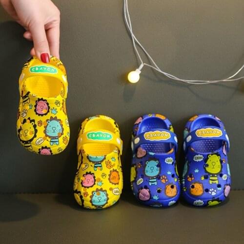 Boy Shoes Boys Summer Hole Shoes Rubber Kids Tiger Shoes Girls Flat Sandals Slippers Child Sandals