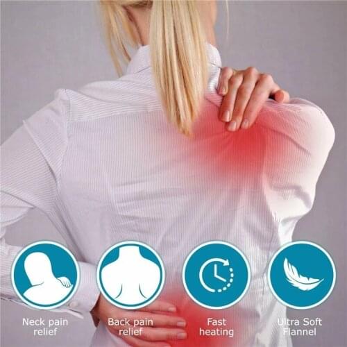 Portable Auto Shut Off Body Warmer Back Pain Relief Electric Shoulder And Neck Heating Pad Blanket 3Modes Temperature Controller