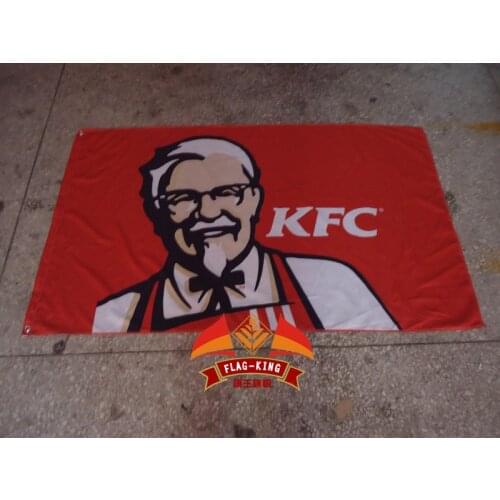 KFC flag,KFC banner,90*150CM polyster flagking brand flag