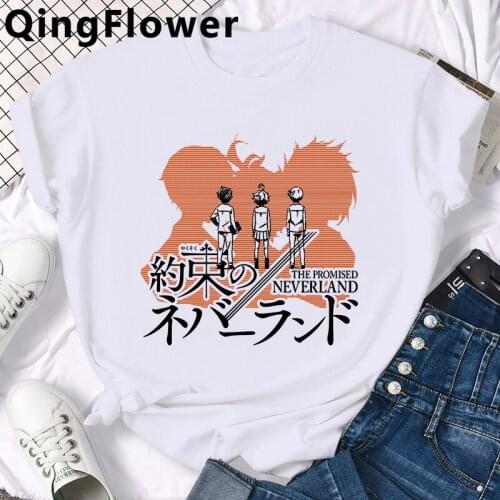 Anime the Promised Neverland summer top t-shirt men harajuku kawaii ulzzang streetwear vintage top tees tshirt couple clothes