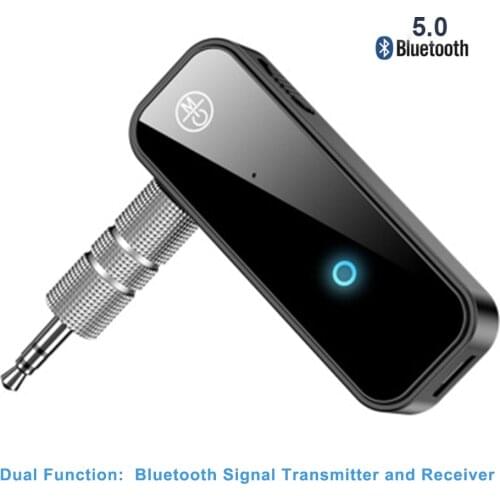 JCKEL 5.0 Bluetooth Receiver Transmitter 2 In 1 Wireless Adapter 3.5mm Jack For Car Music Audio Aux Headphone Handsfree