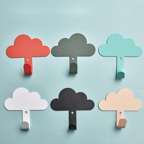 Coat Hook Cloud Shape Hook Clothes Hanger Wall Mounted Kid Room Wall Decoration Children Room Decorative Hanger