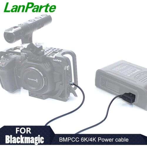 Lanparte D tap to Weipu BMPCC 6k 4K Power Cable for Blackmagic Pocket Cinema Camera