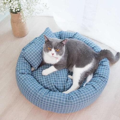 Cat Bed Dog House Breathable Soft Kennel Non-slip Washable Portable Mat Winter Warm Sleeping Litter Pads for Dogs Pets Supplies