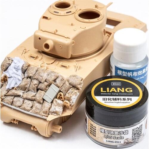 40pcs High Simulation Sandbags Model Combination Sandbags for 1/35 Scale Model Scenario Accessories