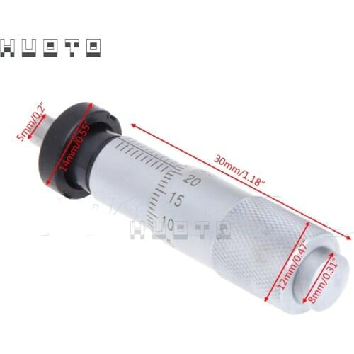 0-13mm Micrometer Head Round TypeMeasurement Measure Tool Rotation Smooth