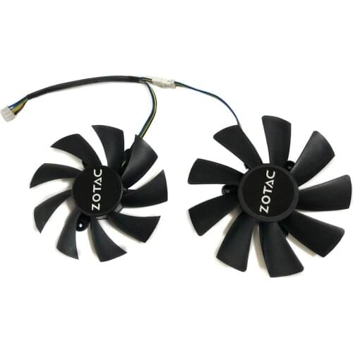 GTX1080 VGA GPU Cooler 4Pin 85mm Alternative Graphics card fan For ZOTAC GeForce GTX1080Ti-11GD5X Mini Video Card as replacement