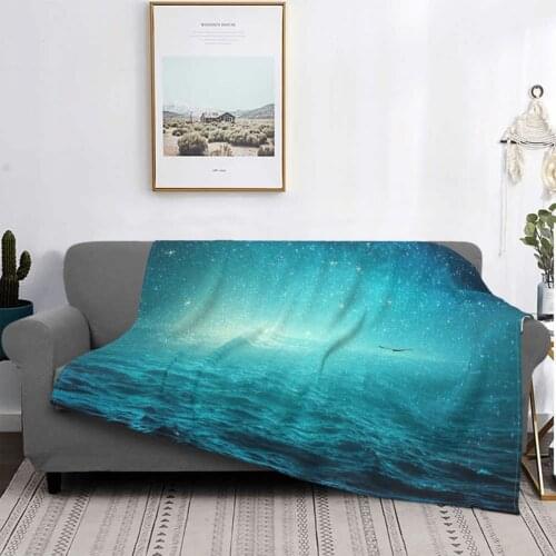 The Sea And The Universe Throw Blanket Bedspread On The Sofa Melody Blankets For Beds Bohemian Blanket Sofa Summer